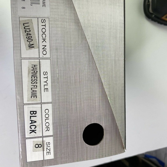 Xelement 2490 Black Harness Motorcycle Boots Flame - Picture 5 of 9